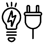 אייקון נורה ותקע